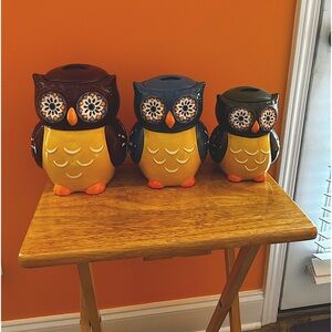 6pc Owl Canister Set
